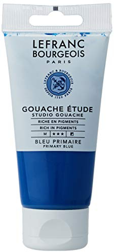 Lefranc Bourgeois 301245 Studio Gouache, kräftige, lichtbeständig, deckend Farben in der 80ml Tube - Blau