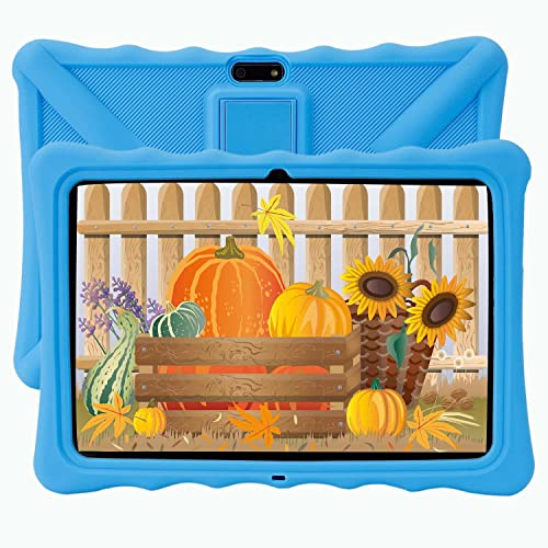 Veidoo Kids Tablet 10 inch, 3GB RAM 32GB ROM, WiFi, Android Tablet Pc with Silicone Case, iWawa Parental Control APP, for Children (Blue)