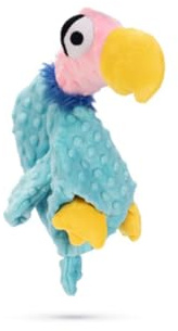 Beeztees Geier Rolf - Hundespielzeug - Plüsch - Blau - 38x15x10 cm