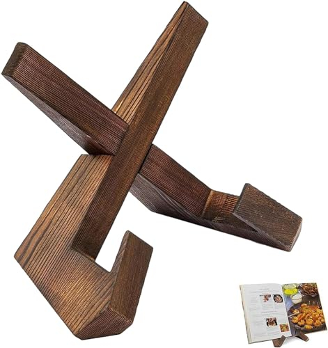 Wooden Cookbook Holder for Display Stand for Display Portable Recipe Book Holder Stand Cookbook Holder for Reading Cookbook Holder Stand for Kitchen Recipe Book Stands for Kitchen
