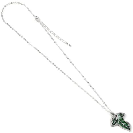 The Lord of The Rings Der Herr der Ringe Lorien Blatt Unisex Halskette silberfarben