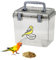 Airtight Bird Seed Storage Bird Seed Storage Container Wild Bird Food Storage Tin,Bird Food Dispenser with Lids & Handle, BPA Free Leakproof Seed Storage Container for Cockatiel, Finches, 4.41LB/grey