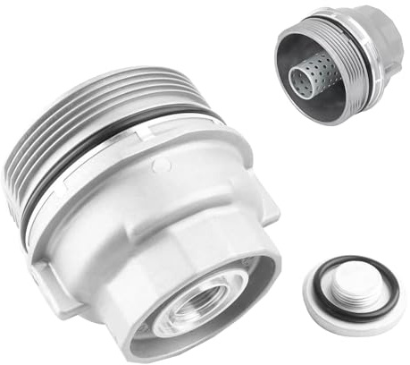15620-31060 Engine Oil Filter Housing Cap Cover for (2005–2023) Toyota Camry/Tundra/RAV4/4Runner/Tacoma/Highlander/Sienna/Venza/Avalon/FJ Cruiser, Lexus ES300h/ES350/GS200t/GS300/GS350/GS450h/GX460