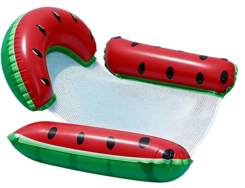 Uppblåsbara Poolflotten för Vuxna - PVC-hopfällbar Fruktdesign Vattenmadrass - Poolflotte | För trädgård, bakgård, sjö, flod, fest, utomhus, solbad