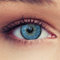 DESIGNLENSES farbige Kontaktlinsen, 1 Paar (2 St.), natürlich wirkende himmels blau Farblinsen + Aufbewahrungsbehälter, mit Stärke -3,75 Natural Sky