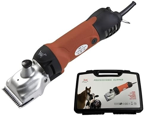 Folk Esquiladora Profesional Modelo FL8 500W Esquiladora Trasquilar peladora - Garantía 2 años, Servicio técnico y Recambios, Perros, mulos, Burro, Caballo (A - Sin Accesorios Extras)