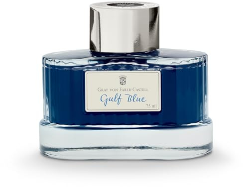 Graf von Faber-Castell 141018 Tintenglas Gulf Blau