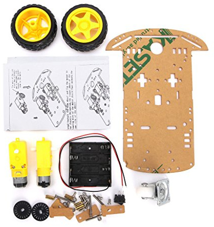 DollaTek Encodeur Intelligent de Vitesse de kit de châssis de boîte de Batterie de Voiture de Robot de Moteur pour Arduino