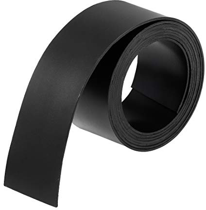 sourcing map Sec Effacer Flex Magnétique Bande 1 x 3.3 Pieds Feuille Étiquette Noir