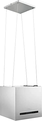 vidaXL Hotte Suspendue à Capteur Tactile LCD Hotte de Cuisine Eclairage LED Filtre à Graisse Maison Intérieur 37 cm Acier Inoxydable