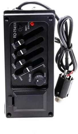 Akustikgitarren-Tonabnehmer 4-Band-Vorverstärker-EQ-Equalizer Piezo-Tonabnehmersystem für Akustikgitarre