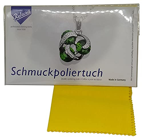 Schmuckpoliertuch und Pflegetuch für Schmuck, Uhren, Münzen und Baren - Schmuckreiniger Mikrofasertuch
