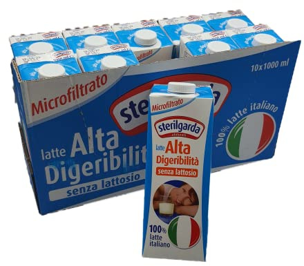 1 Cartone da 10 Confezioni da 1 Litro di LATTE U.H.T. mocrofiltrato SENZA LATTASIO alta digeribilità