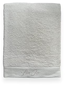 Liu jo - Set Asciugamani 1+1 Viso e Ospite Art.Lurex di Liu Jo in Spugna di puro cotone con logo ricamato Lurex (Avorio)