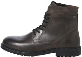 JACK & JONES Botas de Cuero Delaney para Hombre, Unisex Adulto, Antracita, 43 EU