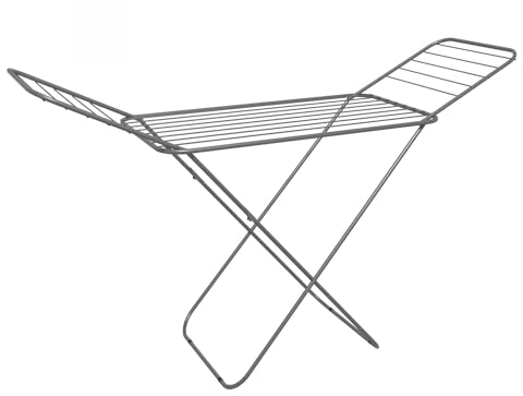 Leonardo Fai Da Te - Stendibiancheria Da Pavimento 18 Metri - Stendibiancheria Plus - Piedi Antiscivolo - Pieghevole Salvaspazio - In Acciaio - Ideale per interno ed esterno