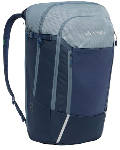 VAUDE Cycle 28 II, 2in1 Gepäckträgertasche und Rucksack, Befestigungssystem absperrbar, für Laptops bis 15,6' geeignet, Heron