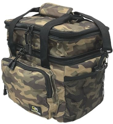 Hunter Pro Carp Coarse Fishing Cool Bag. Expanding Top with 2 Compartments - Camo