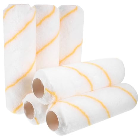 Operitacx 6piezas Accesorios Para Rodillos De Pintura Fundas Interior Recambio Para Pintar Paredes Herramienta De Pintura Para Casas y Gabinetes
