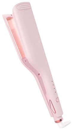 Penlimly Rizador Crimper Para Mujer | Herramienta de Ondulación de Cabello para Mujer | Tenacillas de Temperatura Ajustable, Equipo Antiescaldaduras 25 mm para Hogar, Viaje y Fiestas