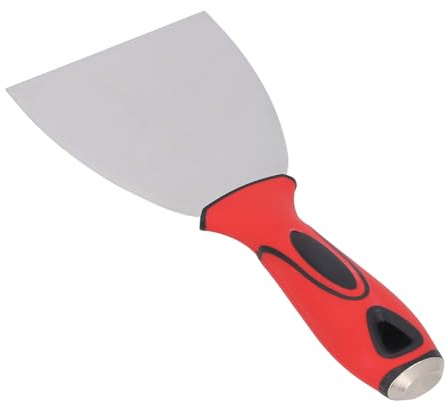 Garosa Raspador de Pintura de Acero Inoxidable, Hoja de 4 Pulgadas con de Goma Suave, Raspador de Metal Versátil para Eliminación de Pintura de Masilla de Ventana, Aplicación de Papel Tapiz y