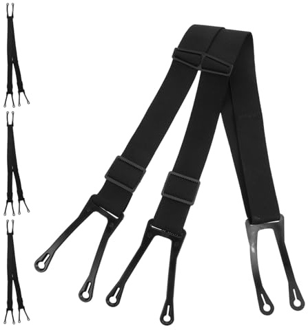 YARNOW Tirantes para Pantalones de Hockey XL Antideslizantes Elásticos, 4 Unidades, Cinturón de Tracción para Protección en Deportes de Invierno y Hockey sobre Hielo Adulto