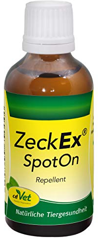 cdVet ZeckEx SpotOn 50ml - Duftöl mit Bio-Ölen mit langanhaltenden, maskierenden Eigenschaften gegen Lästlinge wie Zecken
