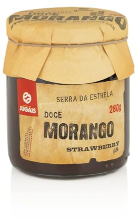 Mermelada de Fresas - Frasco de 280g - Sabor Clásico e Irresistible - Ideal para Postres y Desayunos - Sin Colorantes ni Conservantes - Producto Gourmet de Origen Portugués