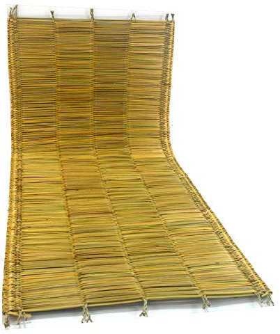 Medium Natural Moroccan water reed floor mat for indoor - Rectangular - L110 W50 cm