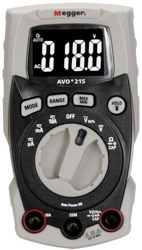 Megger AVO215 Handheld Multimeter Digital CAT III 600V Display (Counts): 4000