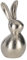 EGLO LIVING Osterdeko Hase Engaru, Deko Figur Ostern Frühling, Frühlingsdeko Osterhase minimalistisch, Tischdeko Osterfigur aus Aluminium in Silber, 23,5 cm