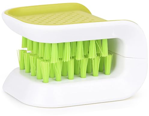 Messer und Besteckreiniger - Küchenbürste sicher und rutschfest - Geschirrbürste - Spülbürste - Abwaschbürste spülmaschienenfest