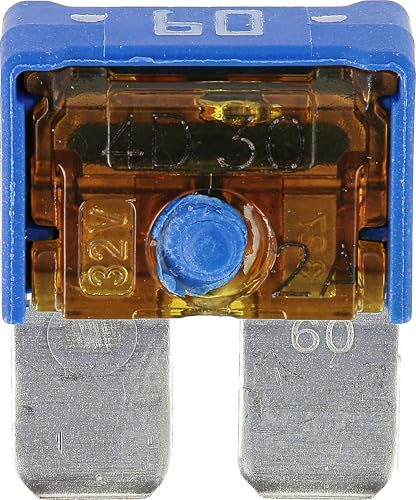 Restagraf - Fusible plano Maxi-Compact para automóviles - Potencia 60 A - Compatible con Citroen, DS, Opel, Peugeot - Ref. 217508 - Blister de 2