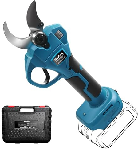 MaxEarn Batterigrensax för Makita BL-18 V, 40 mm elektrisk sekatör, max öppning 65 mm, batteridriven sax med borstlös motor, LCD-skärm, sekatör för trädbeskärning (inget batteri)