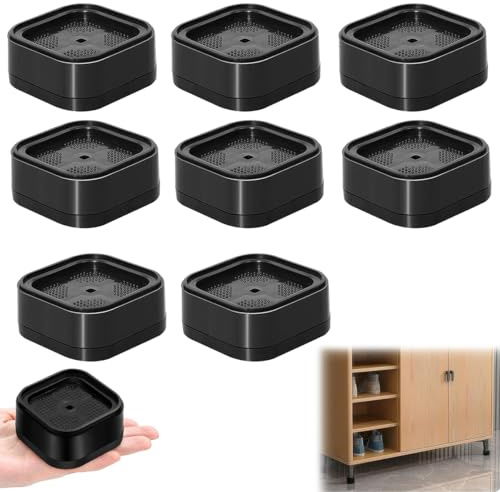 Jyongrmy 8 Piezas Elevador Mesa Apilable, Antideslizantes de 3,5 cm Elevadores de Cama, Patas para Muebles, Aumentada-Sofá Almohadillas para Elevar Lavadoras, Sofás, Sillas, Camas y Diversos Muebles