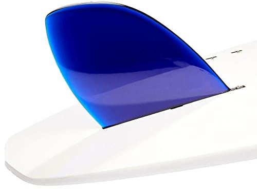 DORSAL Rudder Surf Fins for SUP Longboard Surfboard Center D-Fin Blue 8.5 Polycarbonate