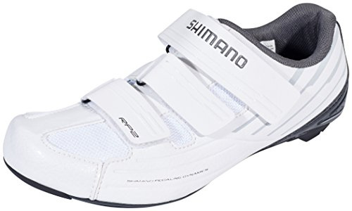 Shimano Damcykelskor racercykelskor SH-RP2W SPD-SL 3 kardborreband Vit Vit 49 EU