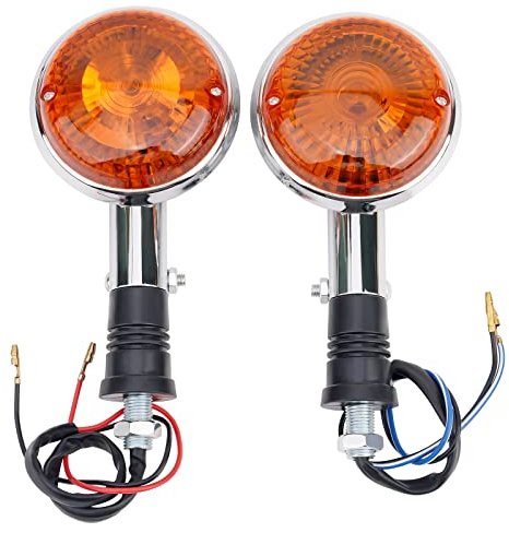 AHL Mortorradblinker Blinkleuchte Blinker Lampe Kit Kompatibel mit Yamaha XV400 Virago Alle Modelle Vorne/Hinten