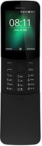 Nokia 8110 4G (2018) Dual-SIM 4GB Factory Unlocked 4G Smartphone (Black)