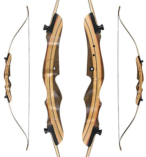 Special Set Wild Honey - Take Down - 68 Zoll / 24 lbs - Einsteiger Recurvebogen; toller Einsteigerbogen, Anfängerbogen für Erwachsene und Jugendliche im Bogensport, Bogenschießen, Pfeil und Bogen