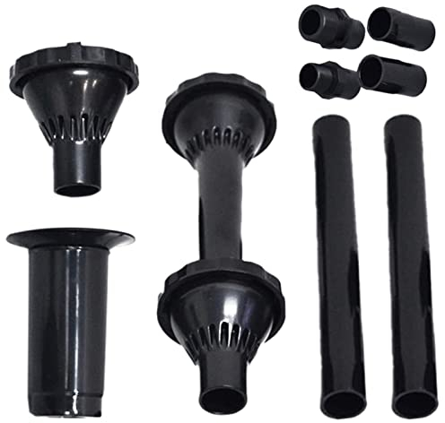 Guador 9Pcs Small Water Fountain Nozzle Kit Heads Fountain Spray Head Set Pump 3 Kinds of Nozzle Selection Water Set Adjustable Pond Pump