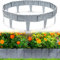 Tubiaz Rasenkante in Steinoptik 4.9M Grau Garden Border aus Polypropylen Steinoptik Mähkante Beeteinfassung Palisade Garten dekorativ 1 Element BxHxT: 24.5x23x1 cm
