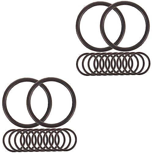 Milisten 2sets Trompete Praxis Dämpfer Trompete Gummi Ringe Kornett Rutsche-Noise Zubehör 20 Stücke * 2