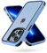 MobNano for cover iPhone 13 Pro, cover colorata per iPhone 13 Pro, Protezione Antiurto di Livello Militare, Retro Resistente ai Graffi, Custodia iPhone - Blu/Nero