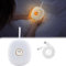 Mocoli Wecker, Digitaler Vibrationswecker Wecker Digital Tragbarer Led Wecker Cartoon Wecke Kinder Bettschüttler Wecker Reisewecker Kann Zwei Alarme Einstellen Wecker Laut für TiefschläFer Weiß