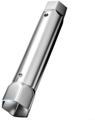 EpheyFIF Jeu de clés à pipe à double tête 23-27 mm et 34-40 mm, outil de réparation de robinet d'évier, clé à douille pour installation de canalisation, construction en acier (230-270 mm)