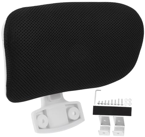 SAFIGLE Poggiatesta Regolabile per Sedia da Ufficio con Cuscino Imbottito per Collo Supporto Ergonomico per Computer Comfort Elevato Facile Installazione con Clip per Lavoro Scrivania e