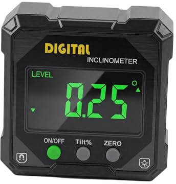 Digital vinkelmätare, LCD-vinkelmätare, lutningsmätare, inklinometer, vinkelmätare, inklinometer med magnetisk fot, nivålåda, vinkelmätare, digitalt vattenpass med LCD-display