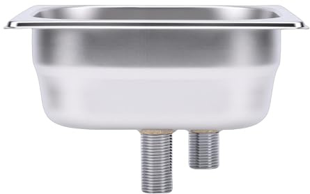 Wakects Glassköljare, Kopprengöring i Rostfritt Stål, Automatisk Kannarsköljare med Praktisk Design för Diskbänksbruk (Silver)
