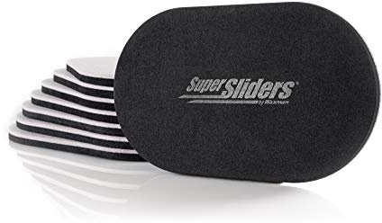 Deslizadores ovalados de fieltro para muebles pesados para proteger los suelos (4 unidades), 4705395N